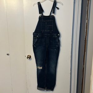 Silver jeans overalls size large